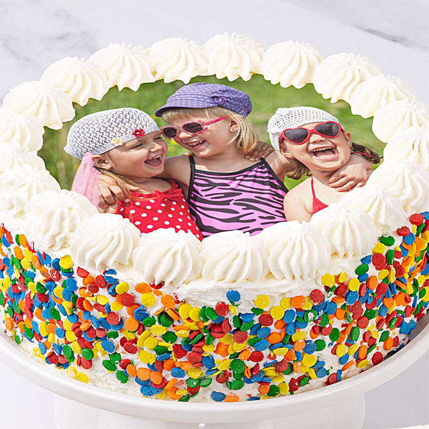 Happy Birthday Photo Cake