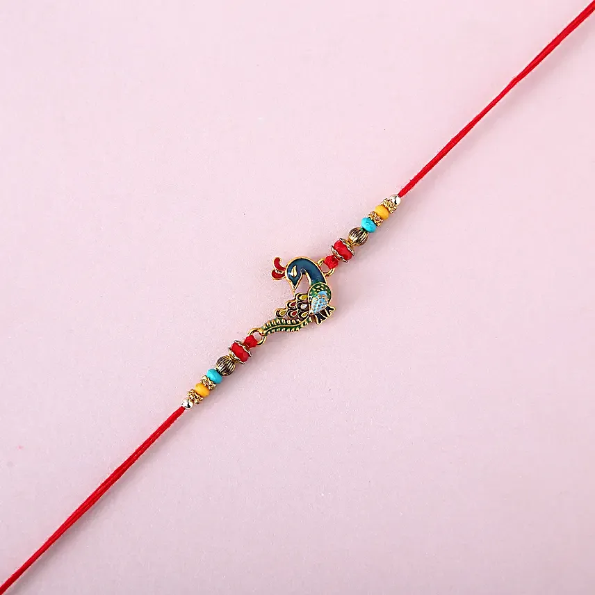 Sneh Multicoloured Peacock Rakhi