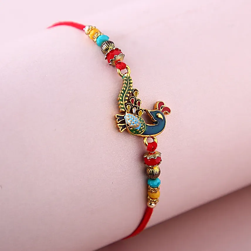 Sneh Multicoloured Peacock Rakhi