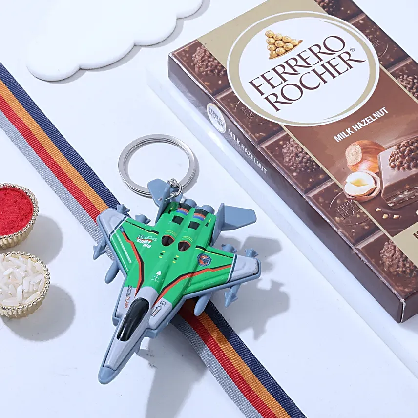 Aeroplane Rakhi N Sweet Treat Gift