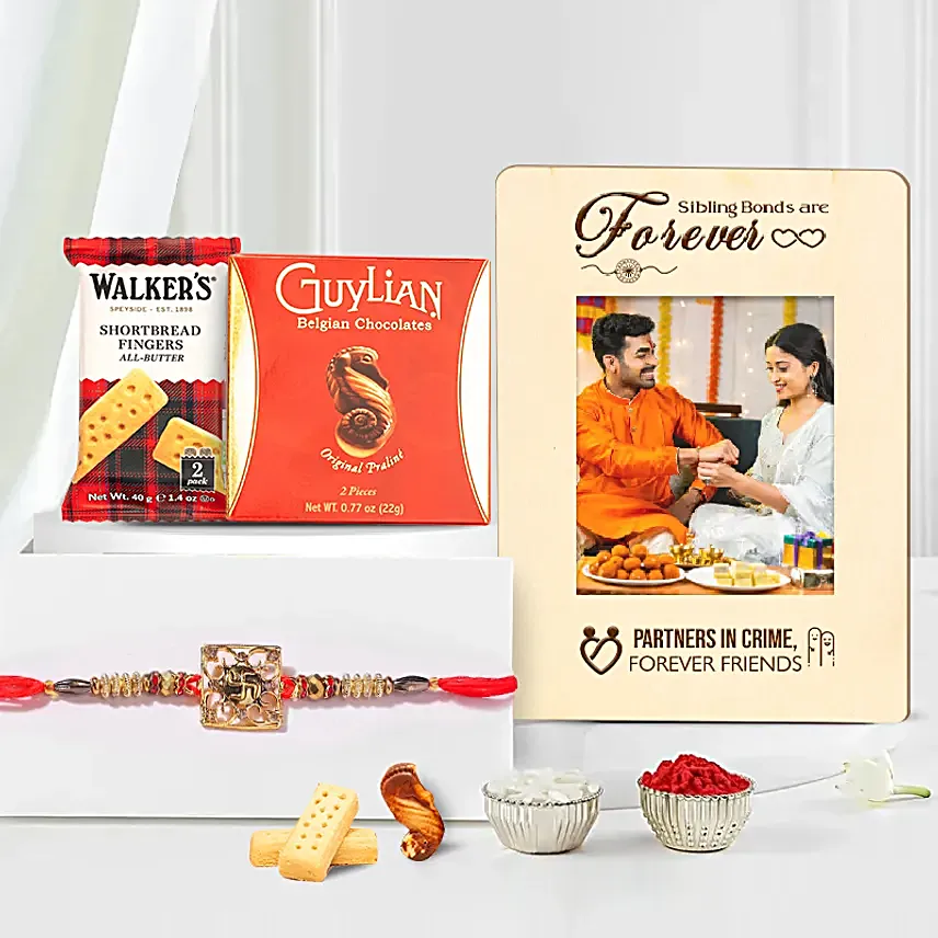 Custom Partners in Crime Rakhi Hamper