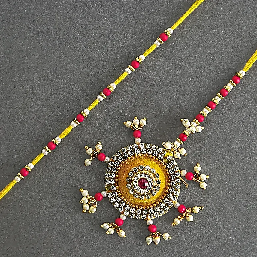 Bhaiya Bhabhi Beads Rakhi Set N Nutty Treasures