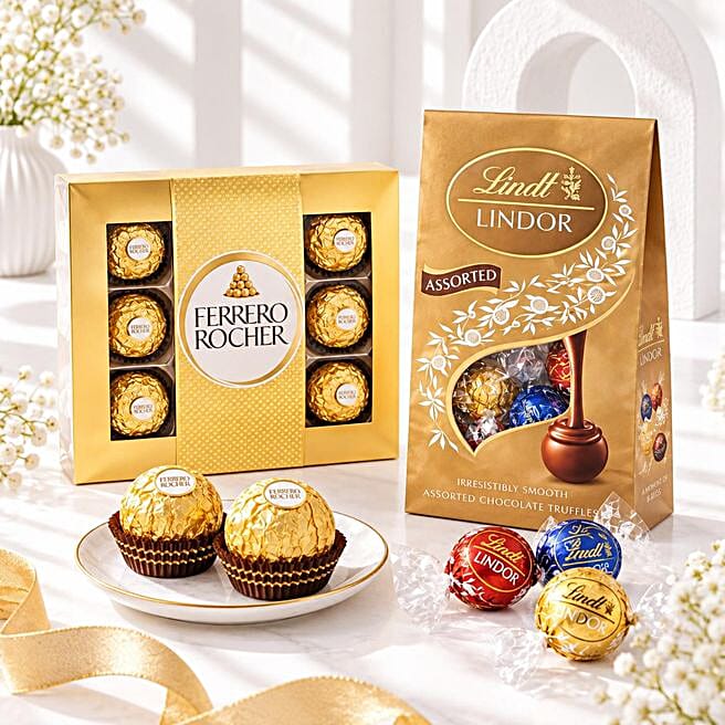 LINDOR 200g 5個　FERREROROCHER 8粒　10箱 Ferrero Rocher And Lindt Lindors usa | Gift Ferrero Rocher And