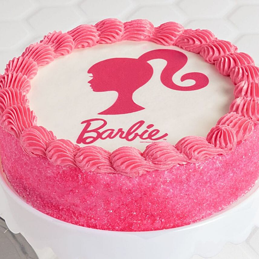 Barbie Theme Strawberry Cake