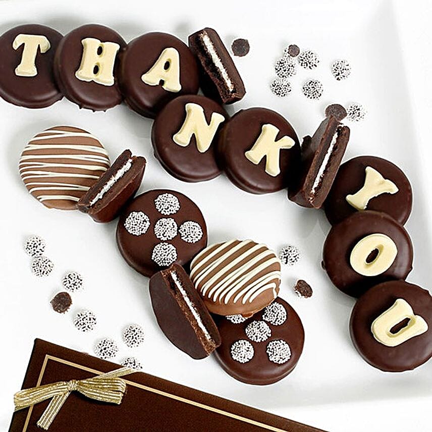 Belgian Chocolate Thank You Oreo Cookies