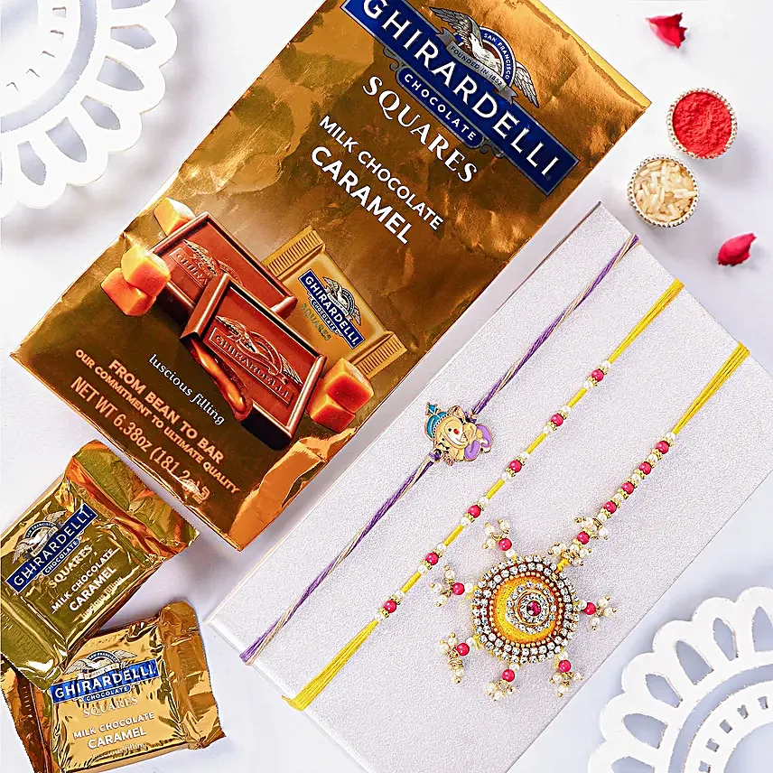 Beloved Family Rakhi Ties N Choco Delight