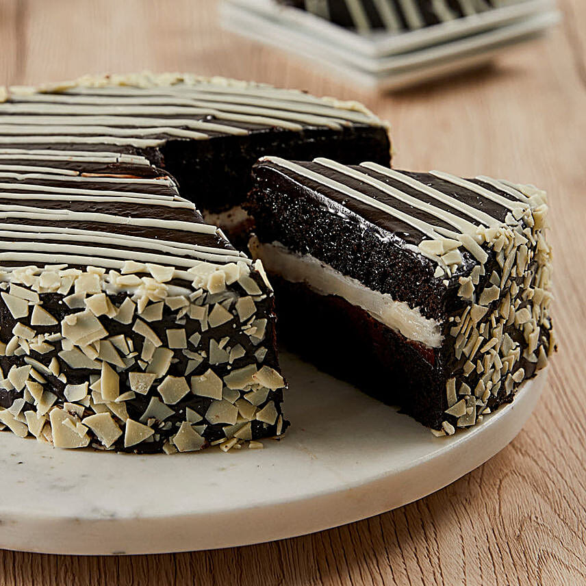 Black and White Mousse Cake Cakes Birthday