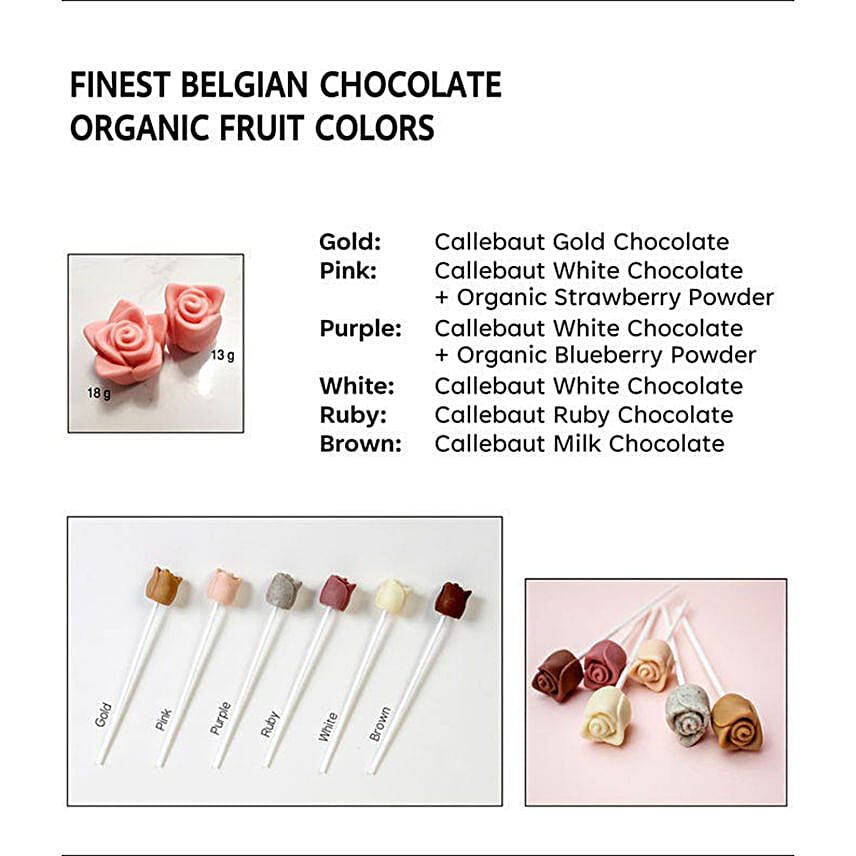 Callebaut Chocolate Rose Bouquet Deluxe