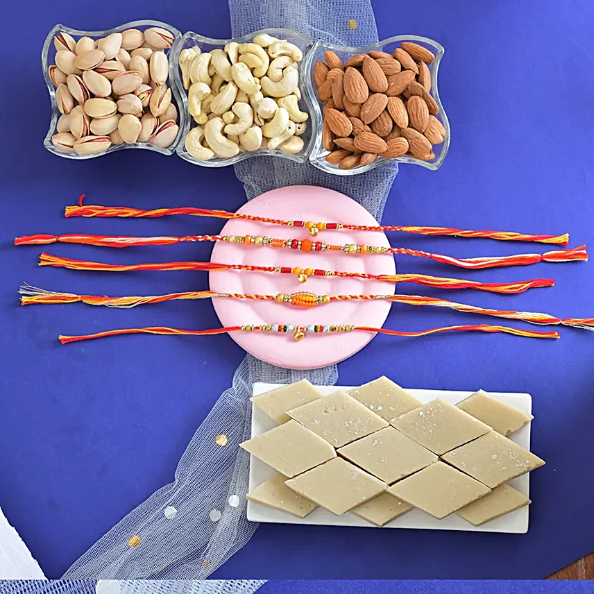 Celebration of Sibling Love Rakhi Set