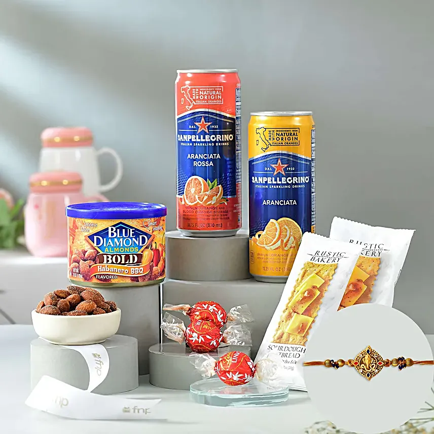 Celestial Ganesha Serenade Rakhi N Treats Combo