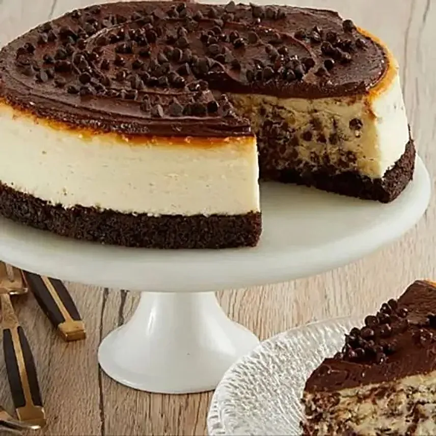 Chocolate Cheesecake and Colorful Roses Birthday