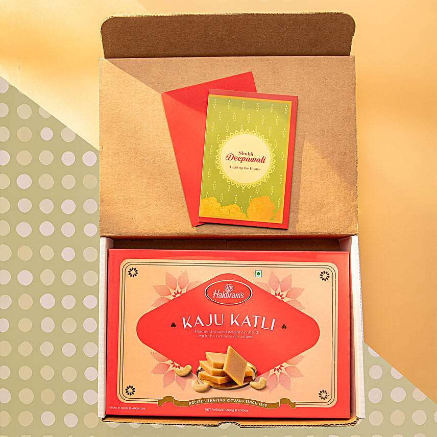 Classic Kaju Katli Diwali Wishes