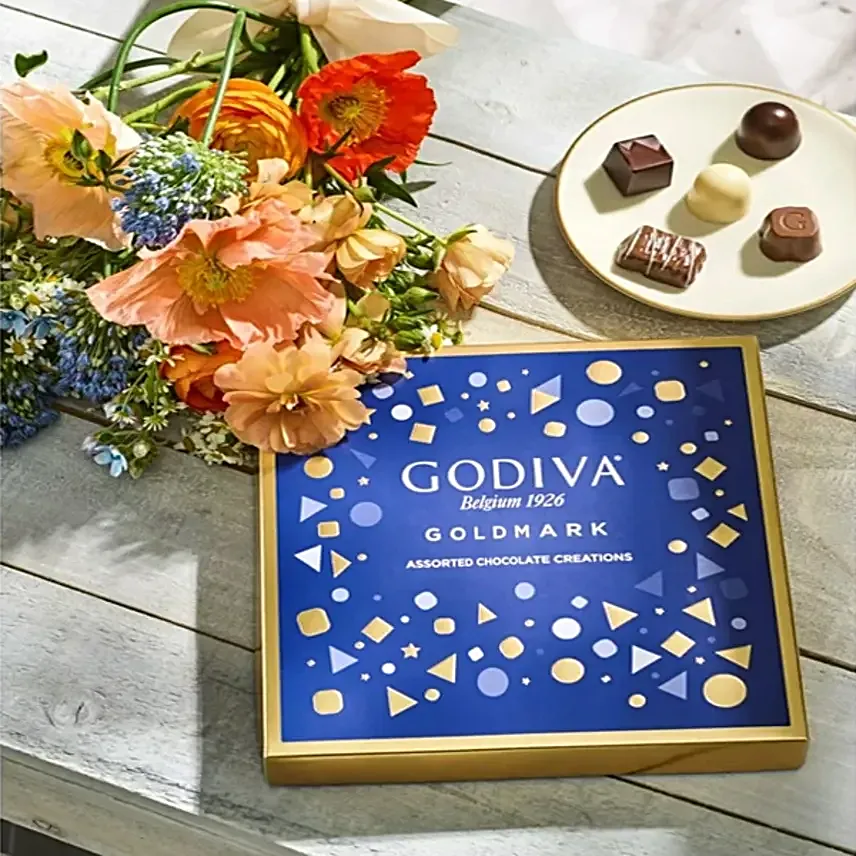 Colorful Bloom with Chocolates