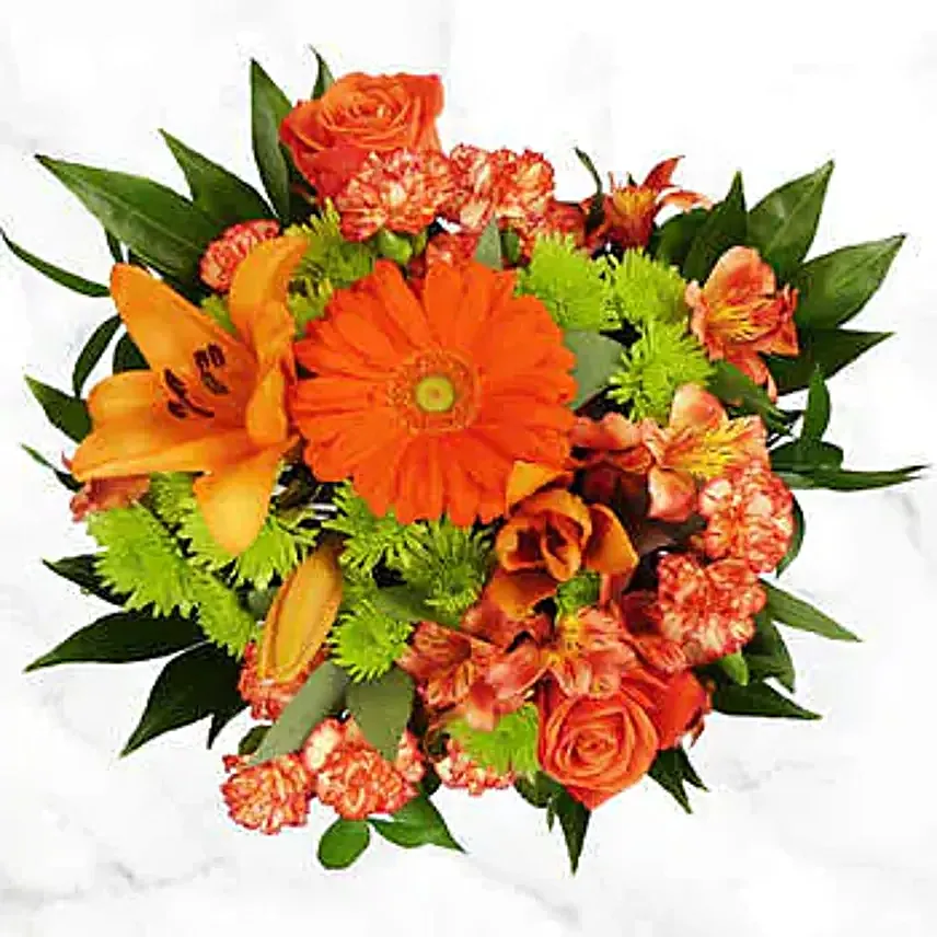Colorful Bloom with Chocolates