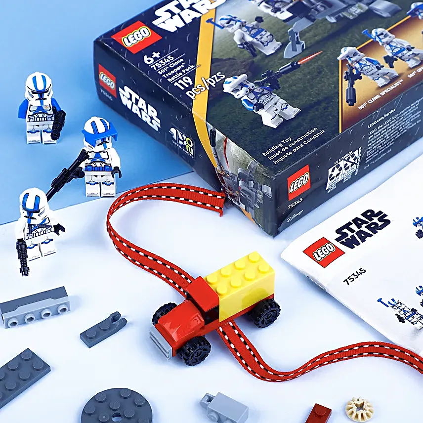 Colourful Truck Lego Rakhi N Star War Lego Kit