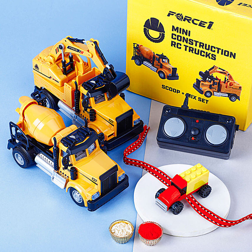 Construction Truck Rakhi N Toy Set