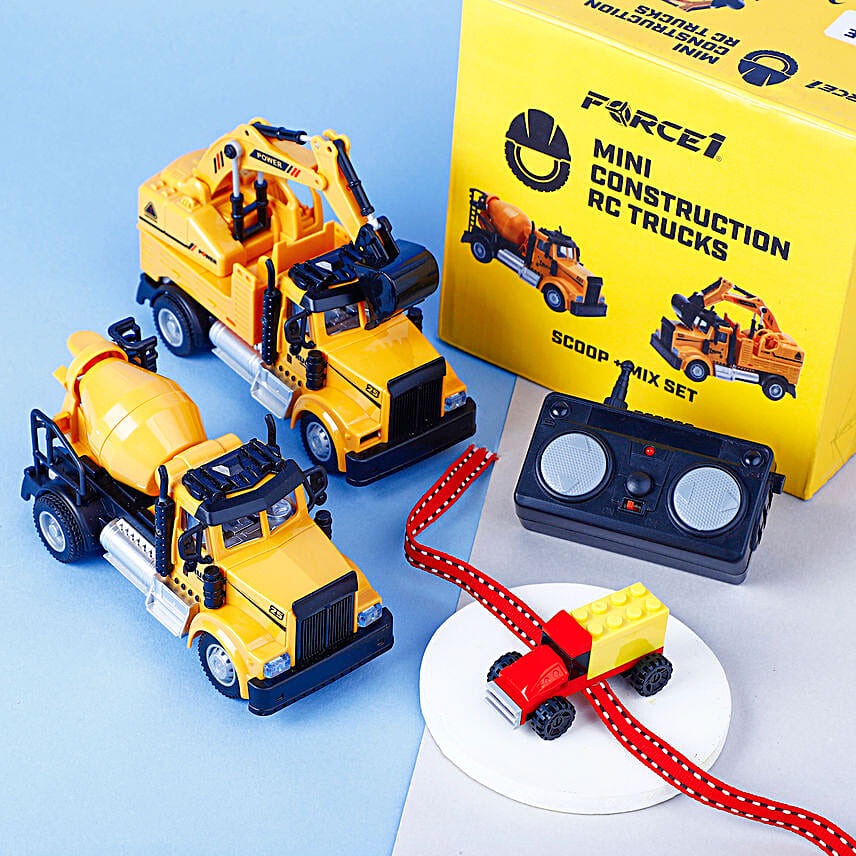 Construction Truck Rakhi N Toy Set