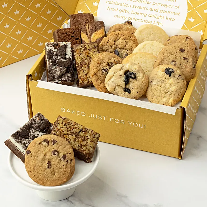 Delectable Cookies And Brownies Crate