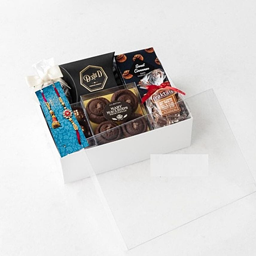 Elegant Meenakari Rakhi N Gourmet Treats