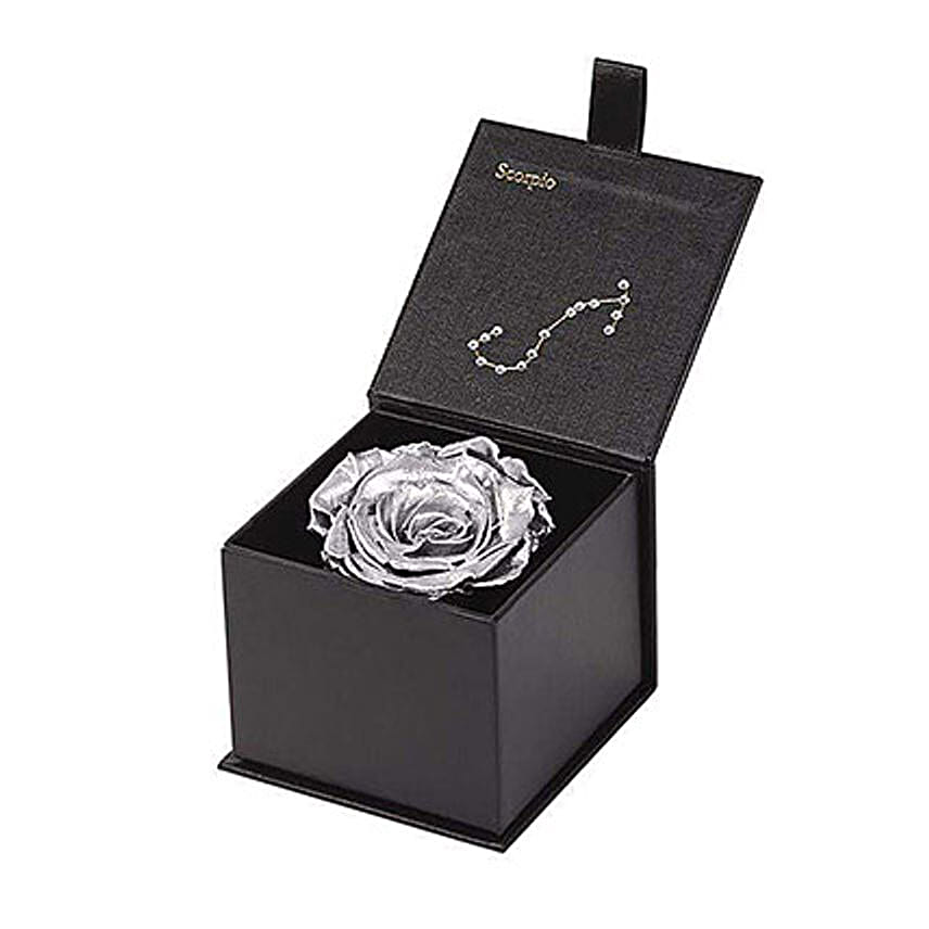 Eternal Rose Scorpio Box Silver