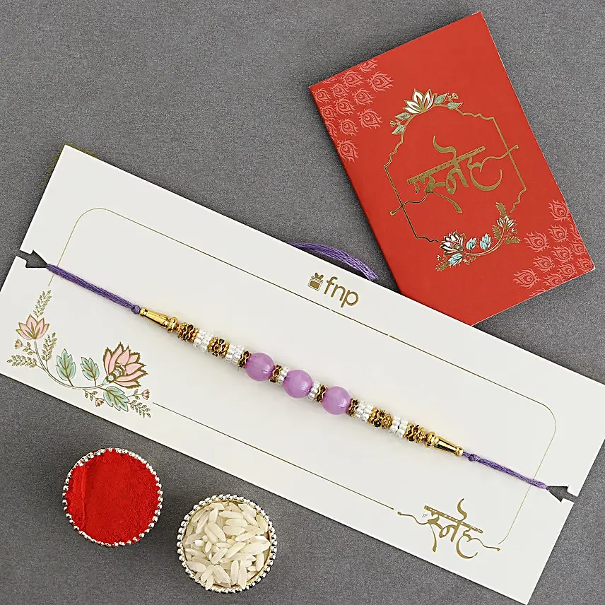 Ethnic Charm Rakhi Gift Set