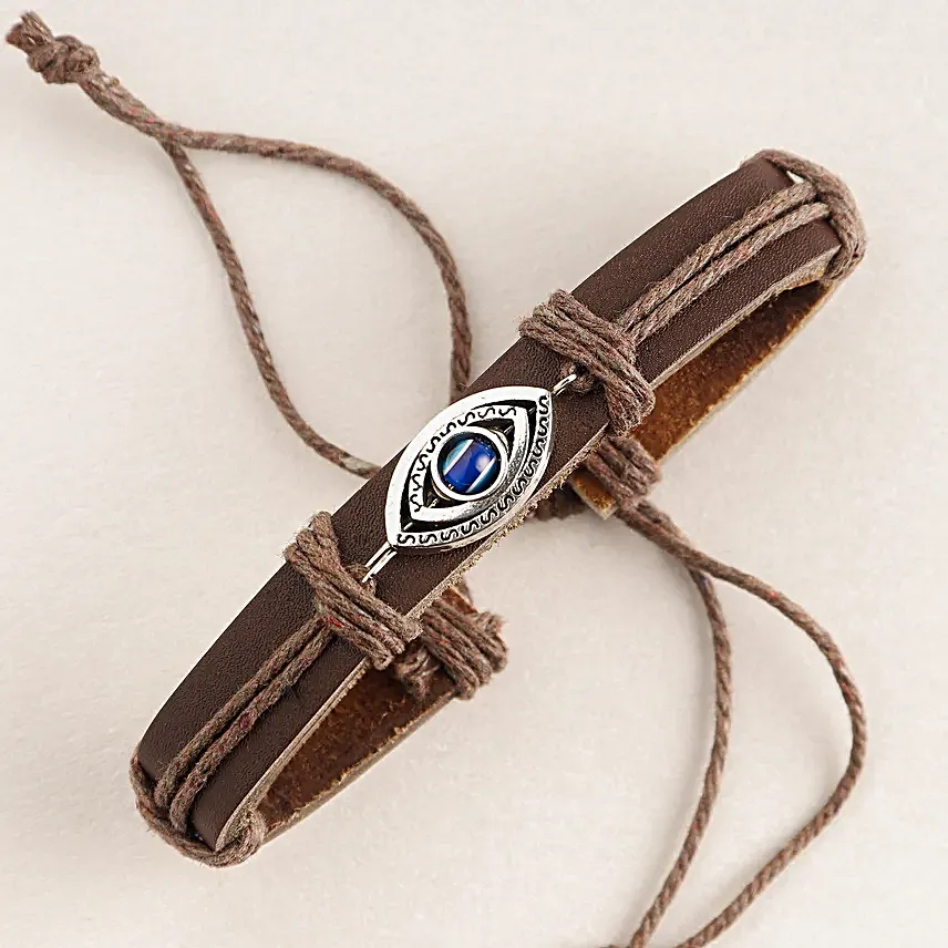 Evil  Eye Bracelet Rakhi N Motichoor Laddoo Delight