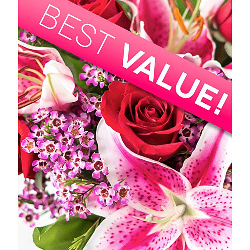 Florist Designed Valentines Day Flower Arrangement