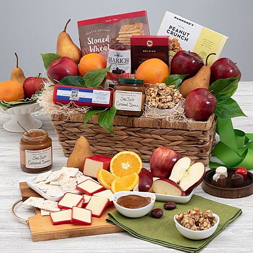 Fruits And Delightful Treats Christmas Hamper