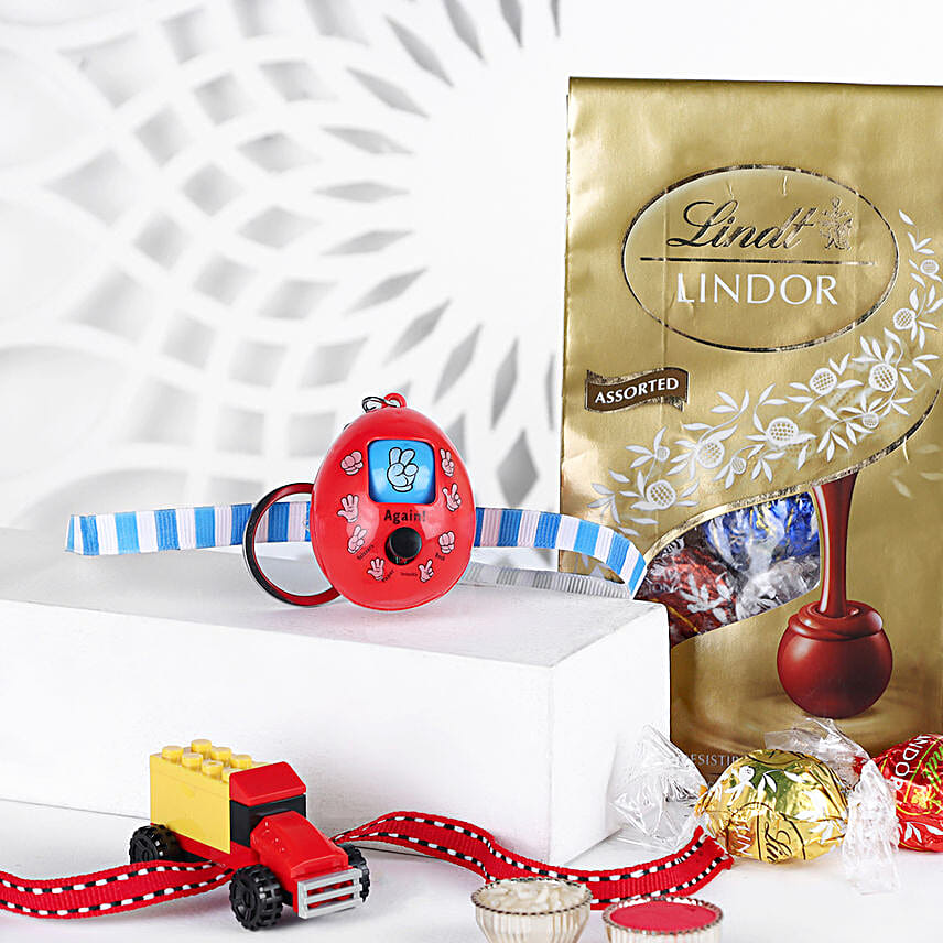 Fun Celebration Kids Rakhi N Lindt Chocolate Pack