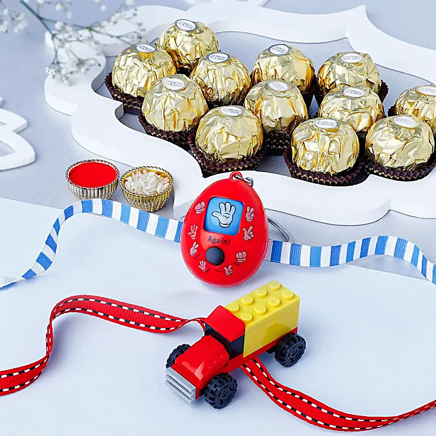 Giggles N Creativity Rakhi Duo N Chocolate Delight