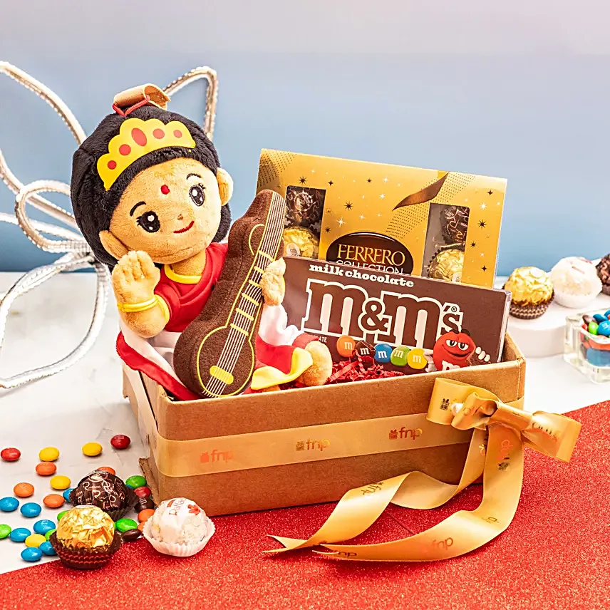 Goddess Saraswati N Choco Duo