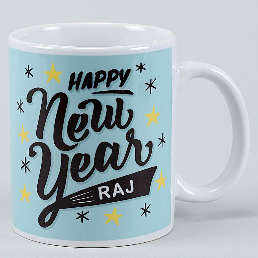 Happy New Year Personalised Mug Hand Delivery
