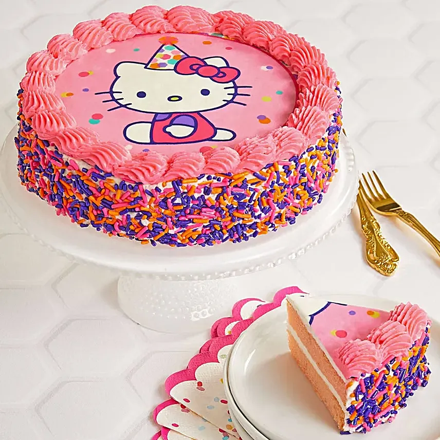 Hello Kitty Strawberry Cake