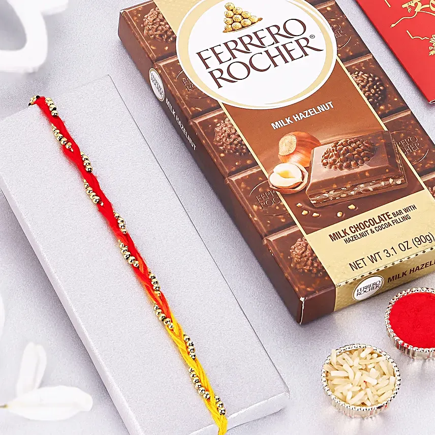 Intertwined Love Mauli Rakhi N Ferrero Rocher Bar
