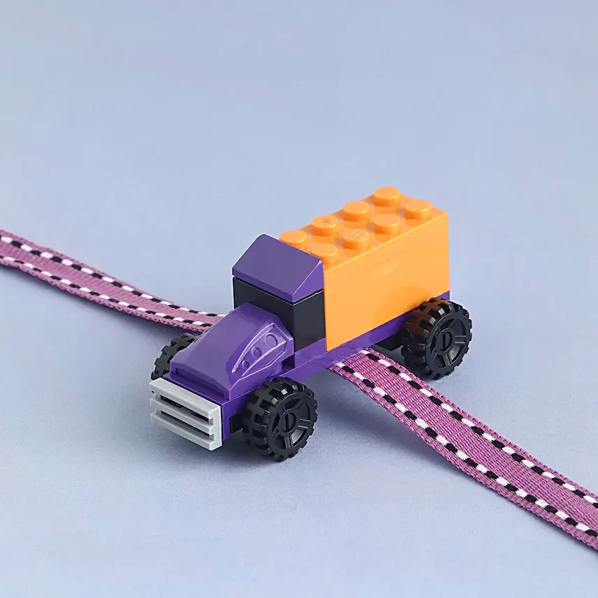 Lego Link Kids Toy Rakhi with Nutty Delight