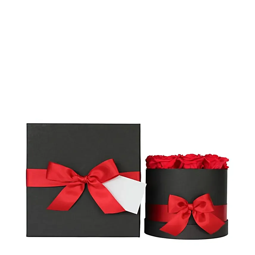 Luxury Dozen Preserved Red Roses