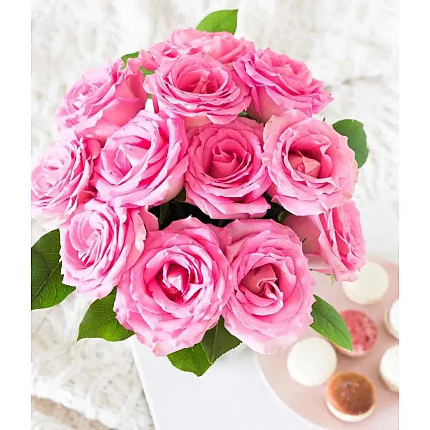 One Dozen Light Pink Roses