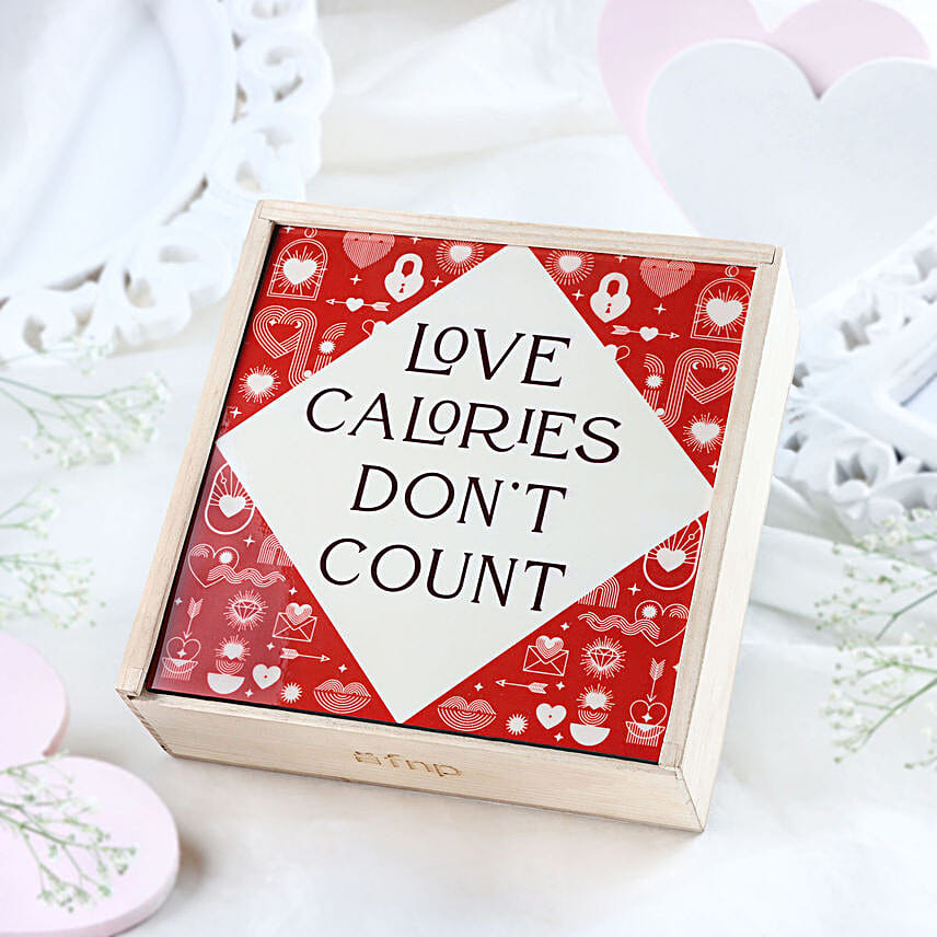Personalised Love Calories Valentine Gift Box