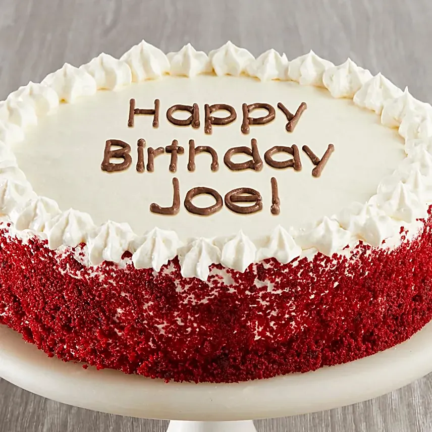 Personalised Red Velvet Chocolate Cake
