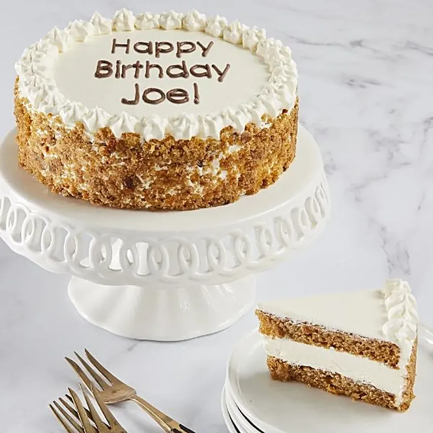 Personalized Carrot Cake Happy Birthday