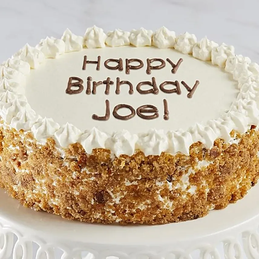 Personalized Carrot Cake Happy Birthday