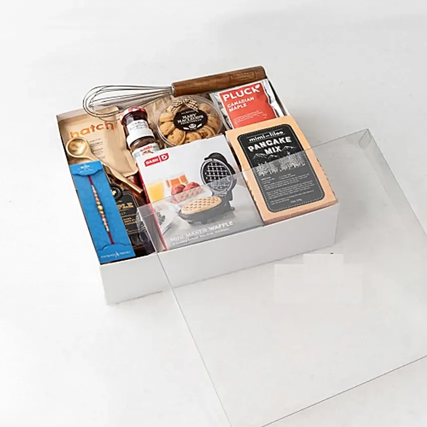 Rose Gold Rakhi and Gourmet Bliss