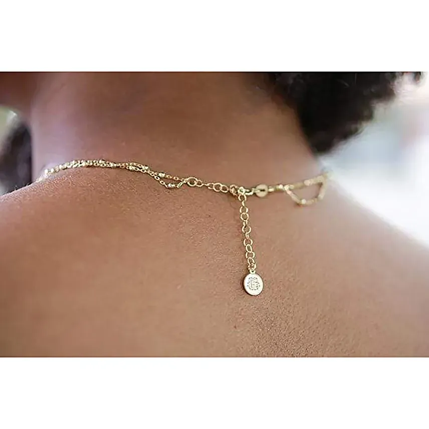 Royal Crown Necklace with Evil Eye