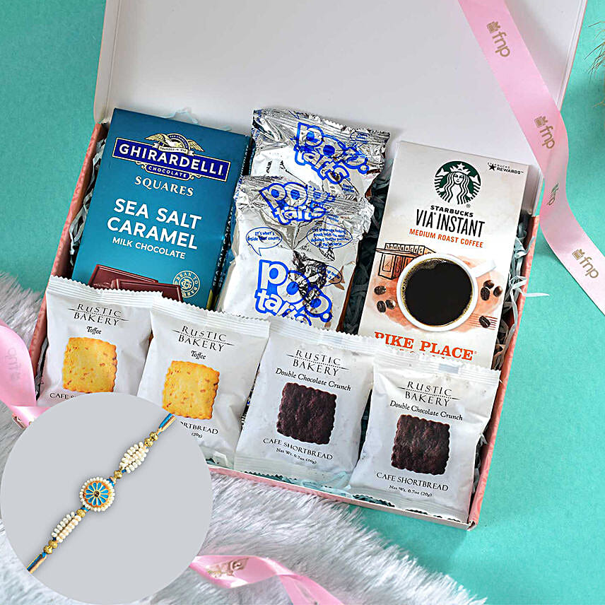 Royal Elegance Meenakari Rakhi N Treats Combo