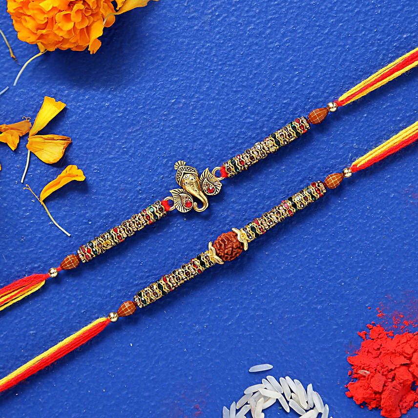 Set of 2 Rakhi and Super Bhai Mug