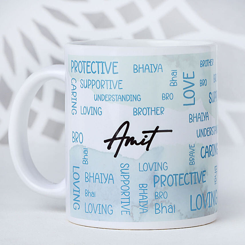 Simplistic Evil Eye Rakhi N Mug Combo