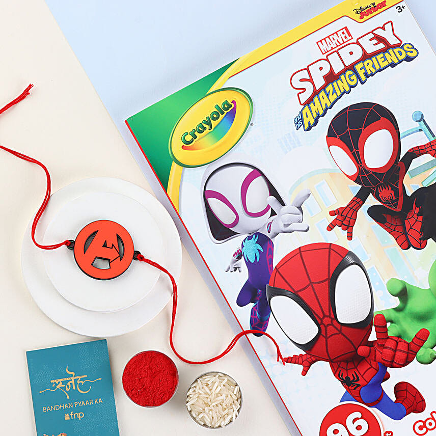 Sneh Avengers Kids Rakhi N Colouring Book