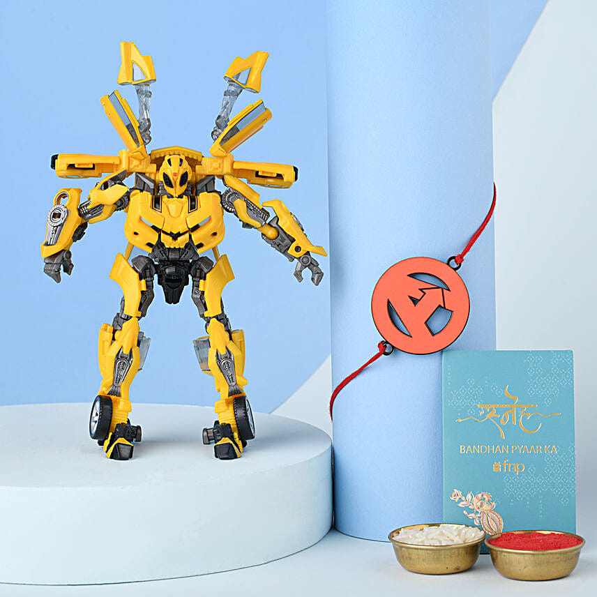 Sneh Avengers Kids Rakhi N Transformers Bumble Bee