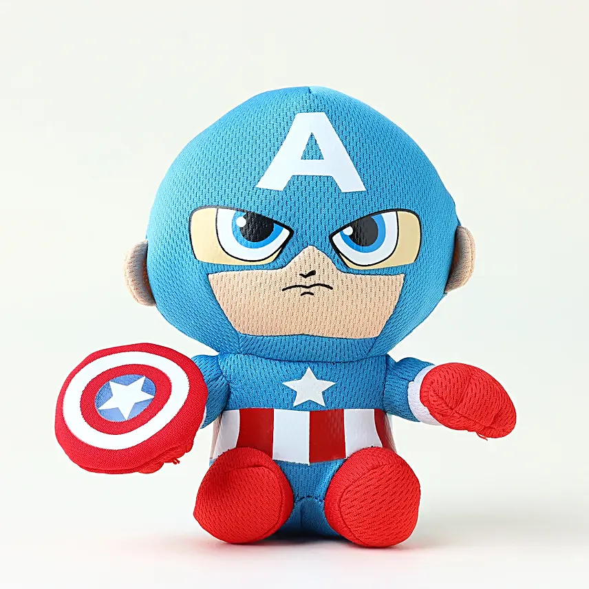 Sneh Captain America Rakhi N Plushy Toy Set