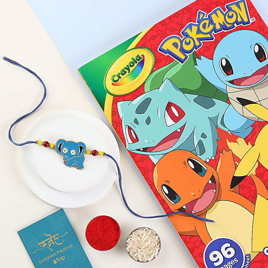 Sneh Cute Appu Kids Rakhi N Pokemon Colouring Book
